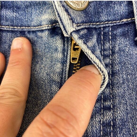 Vintage America Women's Vintage Boho Slim Ankle Jeans Sz 6/28 Petite Mid Rise - Picture 4 of 7